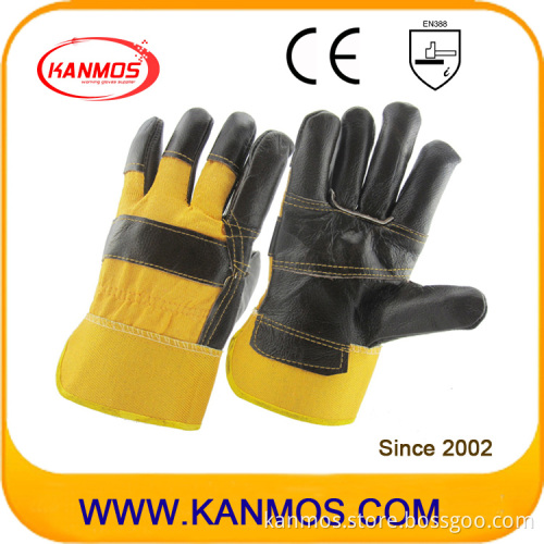 Black Furniture Leather Best Industrial Safety Work Gloves (310023)